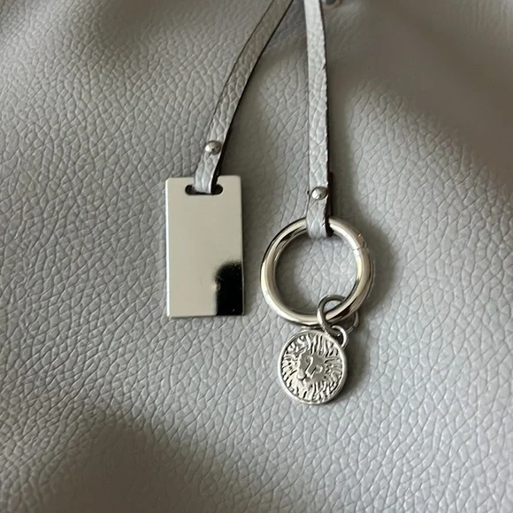 Nice Anne Klein Light Gray  Tote Shoulder Bag, Classic Career Work Office Purse - Picture 6 of 10